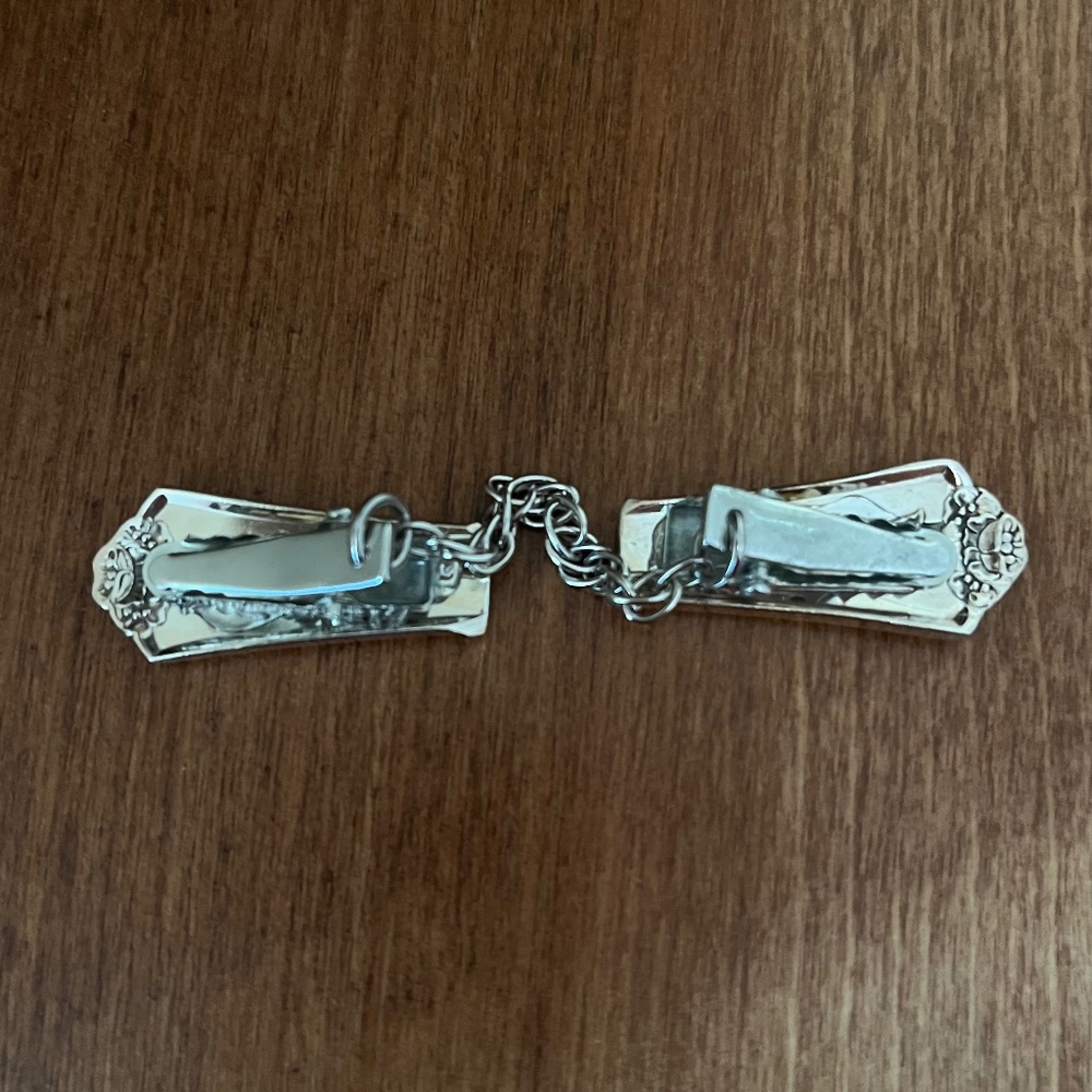 Scarf Clip / Dress Cinch / Antique Spoon Jewelry - Picture 5 of 5